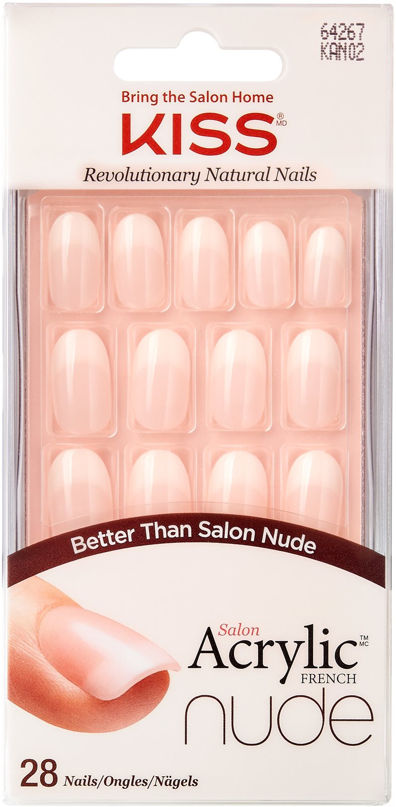 KISS Salon Acrylic Nude Nails - Graceful