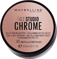 MAYBELLINE NEW YORK Face Studio Chrome Jelly Highlighter 30 Metallic Bronze, 9.5ml - Brightener