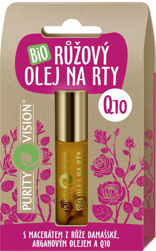 PURITY VISION Bio Růžový olej na rty 10 ml - Balzám na rty - Hlavní obrázek
