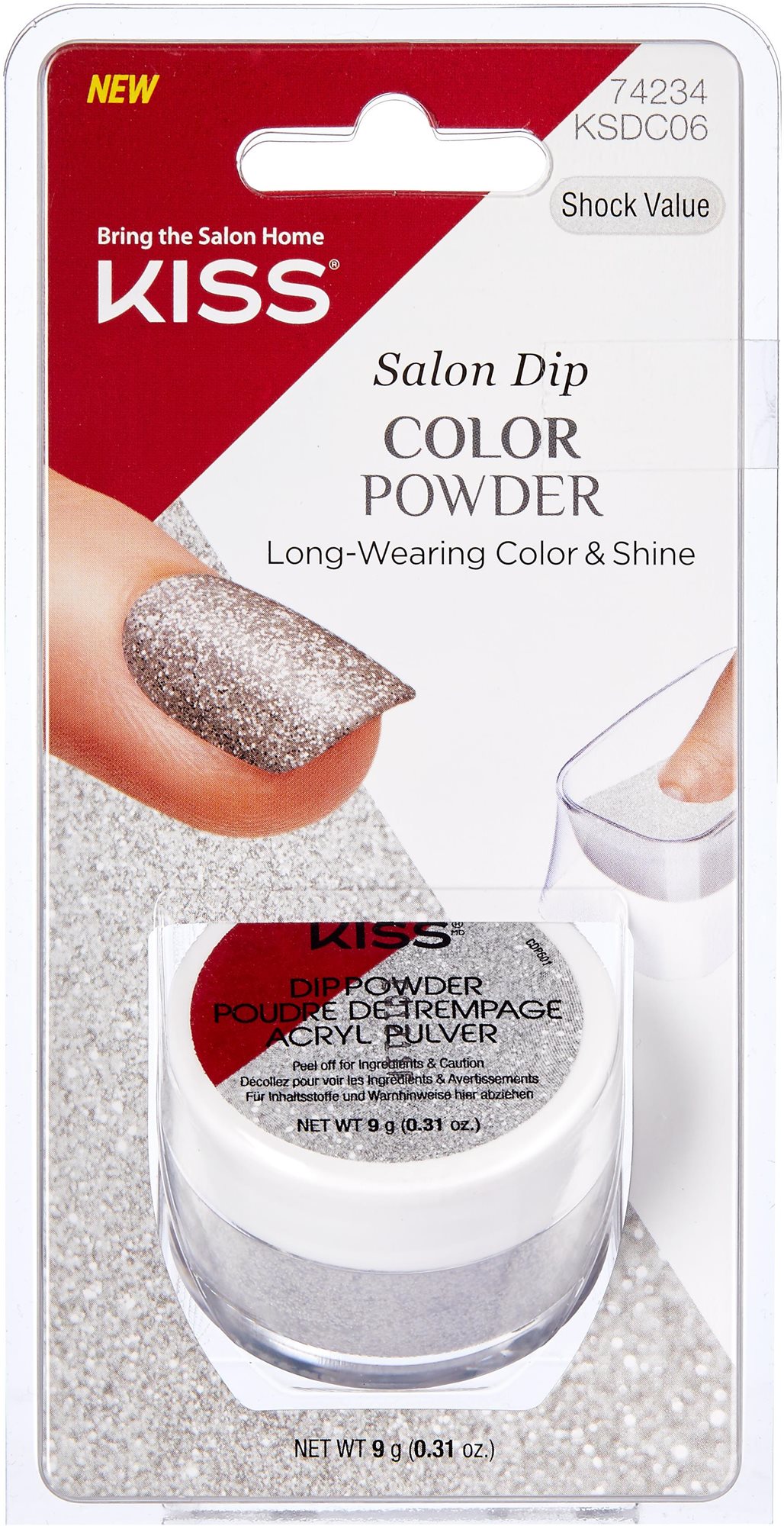 KISS Salon Dip Color Powder -Shock Value