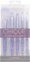 CHIQUE 5 PC Chique Complete Face Set Pink Glitter – Sada kozmetických štetcov na tvár s ružovými trblietkami - Sada štetcov na líčenie