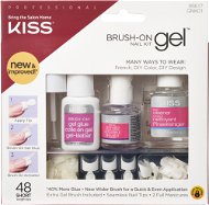 False Nails KISS Brush-On Gel Nail Kit - Umělé nehty