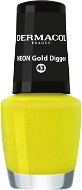DERMACOL Lak na nehty Neon Gold Digger č.43 5 ml - Nail Polish