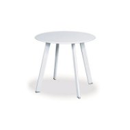 Designlink Nízky stolček biely - Záhradný stôl