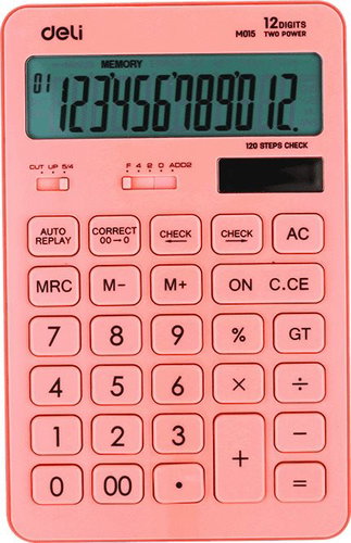 Deli EM01541 Pink - Calculator - Main image