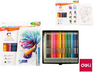 DELI Color Emotion akvarelové, 24 barev - Pastelky