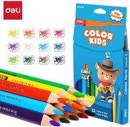 DELI colour Kids triangular JUMBO, 12 colours - Coloured Pencils