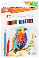 DELI Color Emotion trojhranné 18 barev - Pastelky