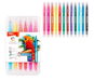DELI Color Emotion oboustranné štěteček + liner 12 barev - Fixy