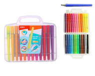 DELI U-TOUCH triangular 24 colours - Felt Tip Pens