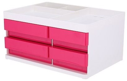Deli with 4 Drawers, Pink - Pencil Holder - Main image