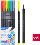 DELI Linkus 6 colours - Fineliner Pens