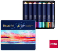 DELI FINENOLO in metal case, 24 colours - Coloured Pencils