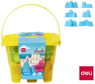 DELI with moulds, 500 g, yellow - Kinetic Sand