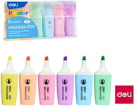 DELI mini pastels, 1-5 mm - set of 6 - Highlighter