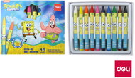 DELI Spongebob 8 mm, 10 colours - Wax Crayons