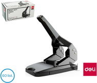 DELI large capacity all-metal, 60 sheets, black - Paper Punch