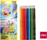 DELI Spongebob, 12 colours - Coloured Pencils