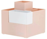 DELI Linfini 4 compartments + 1 removable box, plastic, pink - Stationery Stand