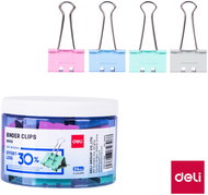 DELI Binder clip effortless 32 mm, pastel colours - pack of 24 - Document Clip