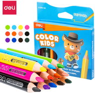 DELI colour Kids triangular JUMBO mini 12 colours - Coloured Pencils