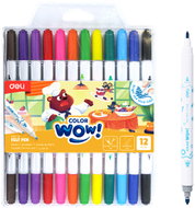 DELI WOW EC166-12 2v1 12 barev - Felt Tip Pens