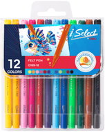 DELI iSelect EC169-12 12 Colours - Felt Tip Pens