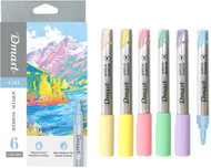 DELI Dmast akrylové, pastel - sada 6 barev   - Markers