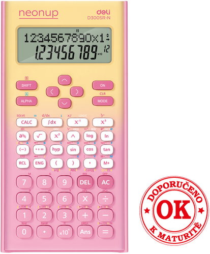 DELI ED300SR-N růžová - Calculator - Main image