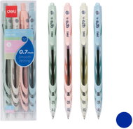 DELI EQ70-4BL modré - balení 4 ks - Ballpoint Pen