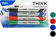 DELI THINK U001 na tabuli, kulaté, 2 mm - sada 4 barev - Markers