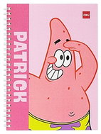 DELI SPONGEBOB spirálový A5 linkovaný, 60 listů, Patrick - Notepad