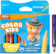 DELI Color Kids JUMBO mini trojhranné 24 barev - Coloured Pencils