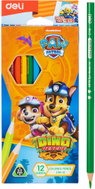 DELI Tlapková patrola trojhranné 12 barev - Coloured Pencils