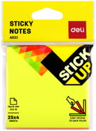 DELI STICK UP Easy acces samolepicí 76 × 76 mm, 4 × 25 lístků, neonový mix barev - Memo Pad