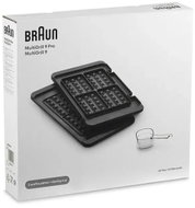 De'Longhi Braun BRSK007 waffle plates, MultiGrill 9, 9 Pro, 2 pcs - Replacement Hotplate