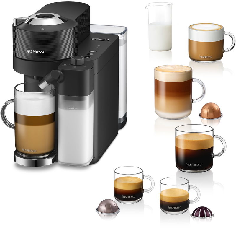 Nespresso De'Longhi Vertuo Lattissima Black ENV300.B