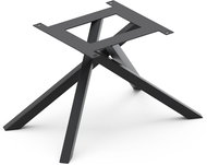 DELIFE Kovová křížová podnož černá pro rozkládací stoly od 180-220 cm - Nohy ke stolu