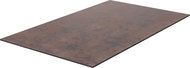 Delife Edge table top 140 × 90 cm glass, vintage brown - Table Top