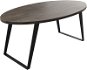 Jídelní stůl DELIFE Jídelní stůl Edge 200 × 100 cm hnědé mango kovová černá podnož šikmá - Jídelní stůl