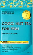 Delhicious Black Tea Body Scrub Coconut 100 g - Body Scrub
