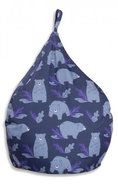 DELTA TRADE Children's sitting bag Teddy blue - Bean Bag
