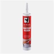 Den Braven Sanitary Silicone 280ml Silvery Grey Red Line - Silicone