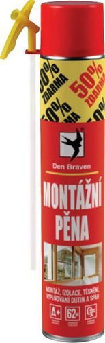 Den Braven Montážní pěna trubičková RL 500+250ml ZDARMA - Montážní pěna - Hlavní obrázek