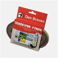 Den Braven Tömítő profil EPDM gumiból P-profil barna 9 mm x 5,5 mm x 100 m - Ragasztó szalag