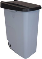 Denox Waste bin RECICLO for separated waste 85 l, black lid, plastic with wheels - Rubbish Bin