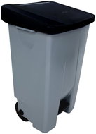 Denox Footprint waste bin for separated waste 120 l, black lid, plastic with wheels - Rubbish Bin