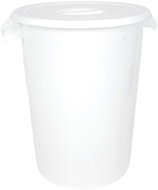 Denox Waste container with lid INDUSTRIAL, 100 l, gastro, white, rigid plastic - Rubbish Bin