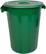 Denox Waste container with lid INDUSTRIAL, 100 l, gastro, green, rigid plastic - Rubbish Bin