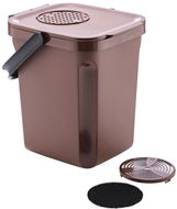 Denox Active odpadkový koš na organický odpad 10 l, hnědý - Odpadkový koš